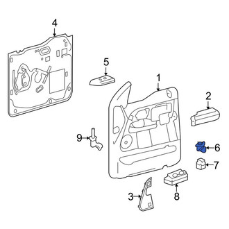 Lincoln OE - Front Left Door Mirror Switch