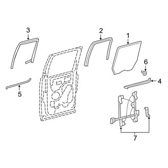 Lincoln OE - Rear Door - Glass & Hardware