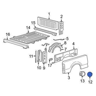 Lincoln OE - Rear Fuel Filler Door
