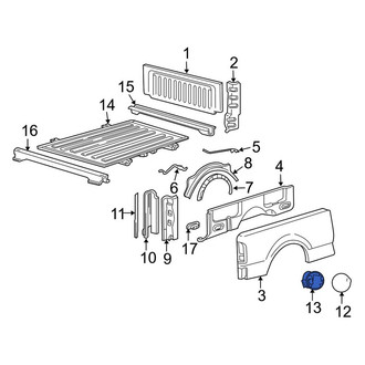 Lincoln OE - Rear Fuel Filler Housing