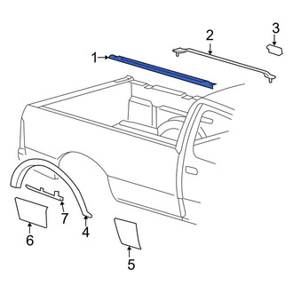 Lincoln OE - Rear Left Truck Bed Molding