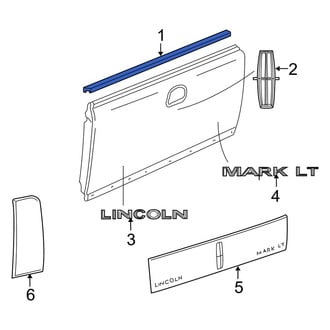 Lincoln OE - Rear Tailgate Molding