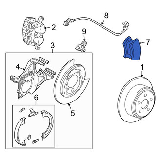 Lincoln OE - Rear Disc Brake Pad Set