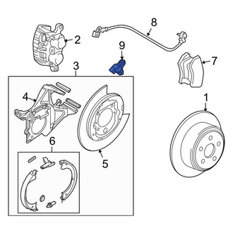 Lincoln OE - Rear ABS Wheel Speed Sensor