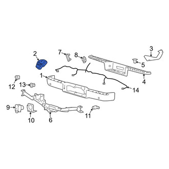 Lincoln OE - Rear Left Bumper Face Bar Bracket