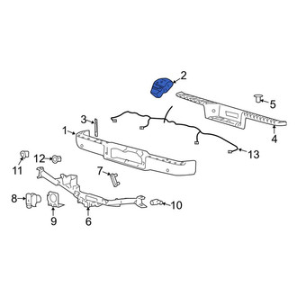 Lincoln OE - Rear Left Bumper Face Bar Bracket