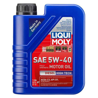 Liqui Moly® - High Tech SAE 5W-40 Synthetic Motor Oil, 1 Liter (1.06 Quarts)