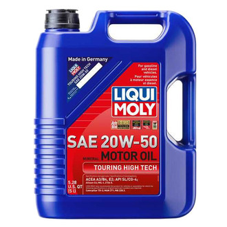 Liqui Moly® - Touring High Tech™ SAE 20W-50 Conventional Motor Oil, 5 Liters (5.28 Quarts)