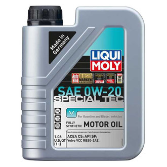 Liqui Moly® - Special Tec™ V SAE 0W-20 Synthetic Motor Oil, 1 Liter (1.06 Quarts)