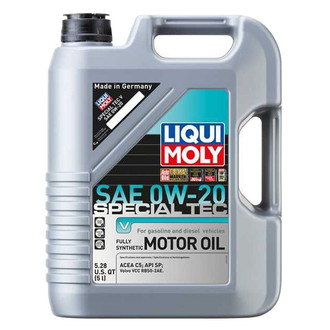 Liqui Moly® - Special Tec™ V SAE 0W-20 Synthetic Motor Oil, 5 Liters (5.28 Quarts)