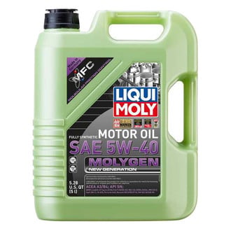 Liqui Moly® - Molygen New Generation™ SAE 5W-40 Synthetic Motor Oil, 5 Liters (5.28 Quarts)