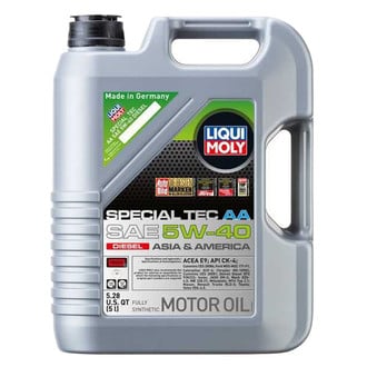 Liqui Moly® - Special Tec AA™ SAE 5W-40 Full Synthetic Motor Oil, 5 Liters (5.28 Quarts)