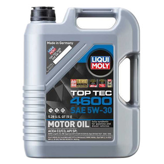 Liqui Moly® - Top Tec™ 4600 SAE 5W-30 Full Synthetic Motor Oil, 5 Liters (5.28 Quarts)