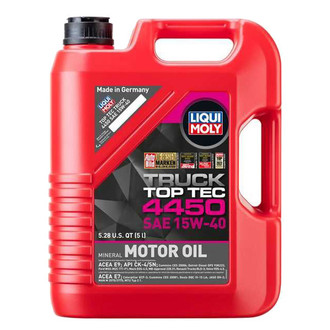 Liqui Moly® - Top Tec™ Truck 4450 SAE 15W-40 Conventional Motor Oil, 5 Liters (5.28 Quarts)