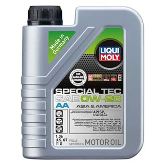 Liqui Moly® - Special Tec™ SAE 0W-20 Full Synthetic Motor Oil, 1 Liter (1.06 Quarts)