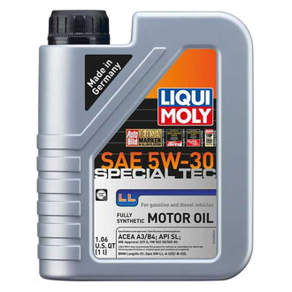 Liqui Moly® - Special Tec™ LL SAE 5W-30 Synthetic Motor Oil, 1 Liter (1.06 Quarts)