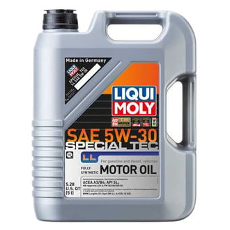 Liqui Moly® - Special Tec™ LL SAE 5W-30 Synthetic Motor Oil, 5 Liters (5.28 Quarts)