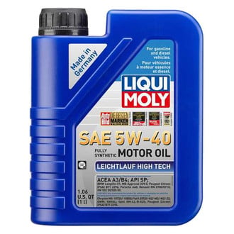 Liqui Moly® - Lecihtlauf High Tech™ SAE 5W-40 Synthetic Motor Oil, 1 Liter (1.06 Quarts)