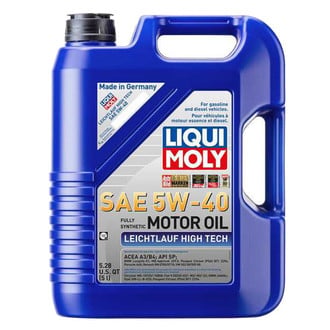 Liqui Moly® - Lecihtlauf High Tech™ SAE 5W-40 Synthetic Motor Oil, 5 Liters (5.28 Quarts)