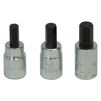 Lisle® 12550 - 3-piece Brake Caliper Bit Kit