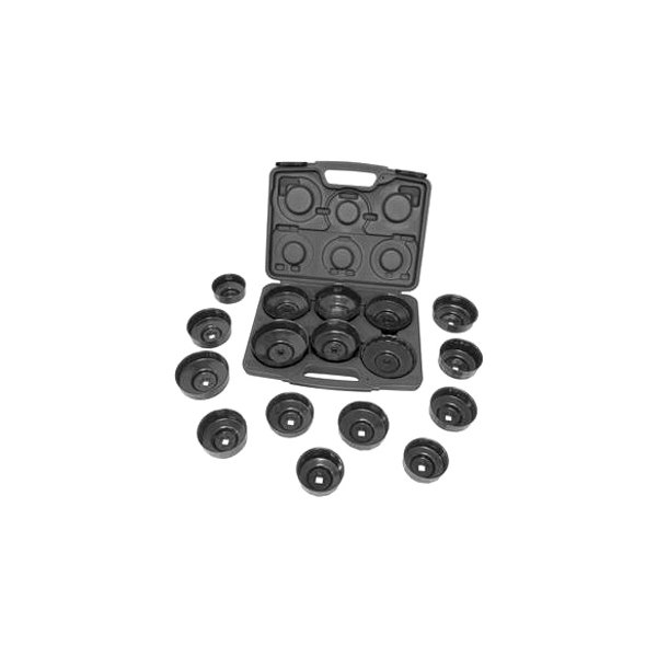 Lisle® - 17-piece Heavy Duty Cap Style Oil Filter Wrench Set