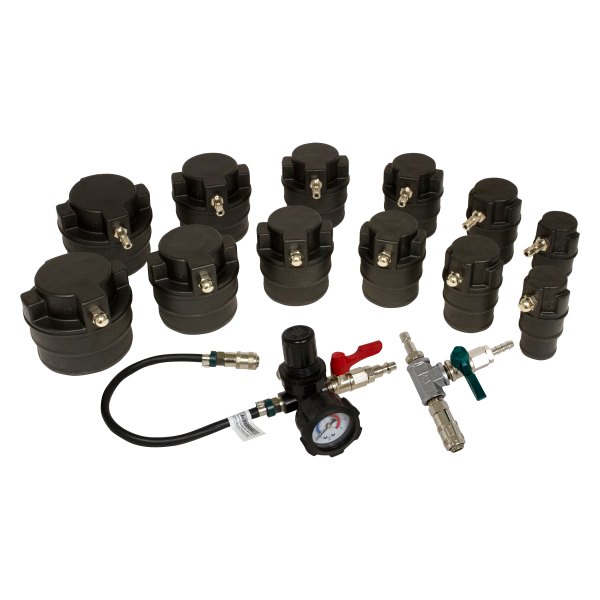 Lisle® - 14-piece Turbo Air System Test Kit with Smoke Adapter