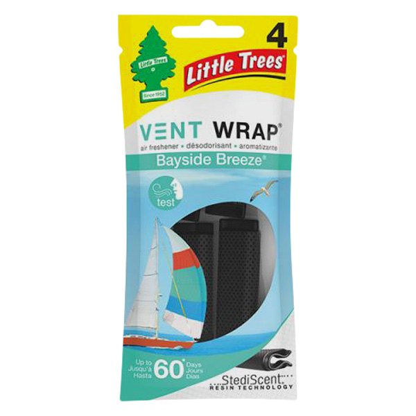 Little Trees® - VENT WRAP™ Bayside Breeze Car Air Freshener (4 Pieces)