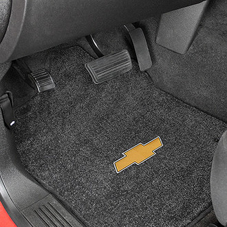 Lloyd® - Ultimat™ Custom Fit 1st Row Ebony Floor Mats With Gold Bowtie Logo