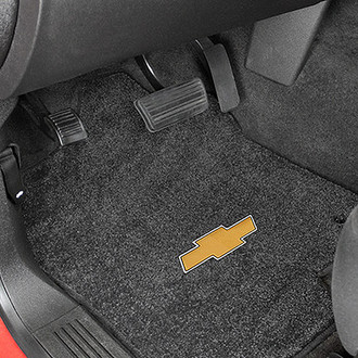 Lloyd® - Ultimat™ Custom Fit 1st Row Ebony Floor Mats With Gold Bowtie Logo