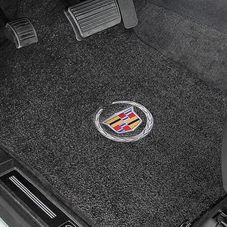 Lloyd® - Ultimat™ Custom Fit 1st Row Ebony Floor Mats With Cadillac Logo