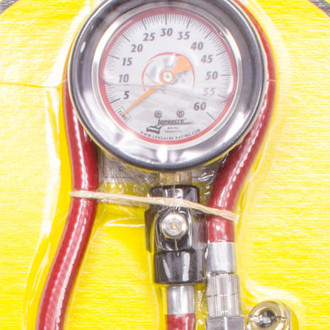 Longacre® - 0 to 60 psi Liquid Filled Glow-In-The-Dark Dial Tire Pressure Gauge