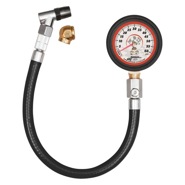 Longacre® - Basic™ 0 to 60 psi Glow-In-The-Dark Dial Tire Pressure Gauge