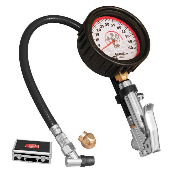 Longacre® - Magnum™ 0 to 60 psi Glow-In-The-Dark Quick Fill Dial Tire Pressure Gauge