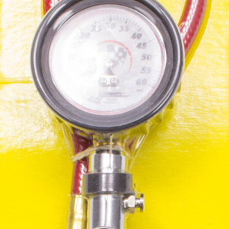 Longacre® - Deluxe™ 0 to 60 psi Glow-In-The-Dark Quick Fill Dial Tire Pressure Gauge