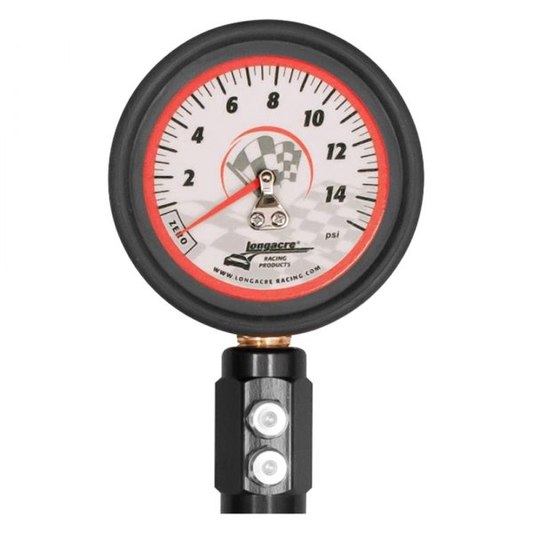 Longacre® - Deluxe™ 0 to 15 psi Glow-In-The-Dark Dial Tire Pressure Gauge