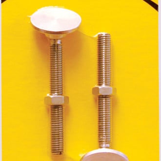 Longacre® 52-72894 - 4" Replacement Screw-In Steel Swivel Feets, 2 Pieces
