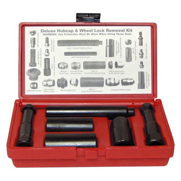 LTI Tools® - Deluxe Hubcap and Wheel Lock Removal Tool Kit