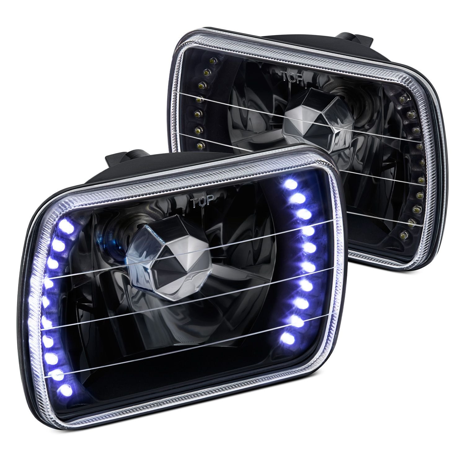 rectangle halo headlights