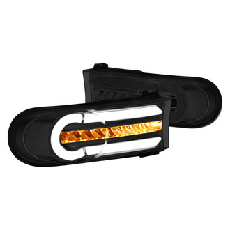 Lumen® - Sequential Chrome Smoke LED Turn Signal/Corner Lights with DRL