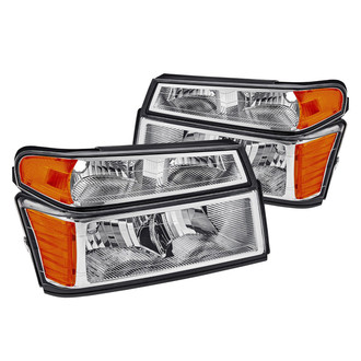 Lumen® - Chrome Factory Style Headlights with Bumper Lights