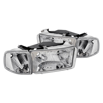 Lumen® - Chrome Euro Headlights with Corner Lights