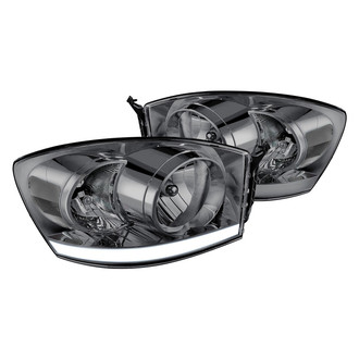 Lumen® - Chrome/Smoke LED DRL Bar Headlights