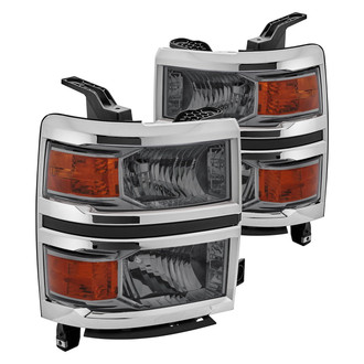 Lumen® - Chrome/Smoke Euro Headlights