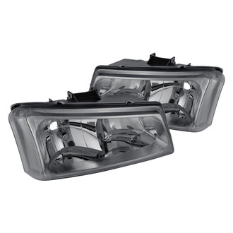 Lumen® - Chrome/Smoke Euro Headlights