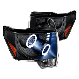 Lumen® - Black Halo Projector Headlights with Parking LEDs