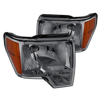Lumen® - Chrome/Smoke Euro Headlights