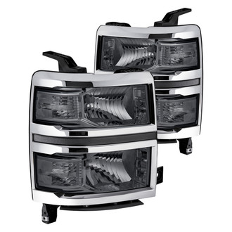Lumen® - Chrome/Smoke Euro Headlights