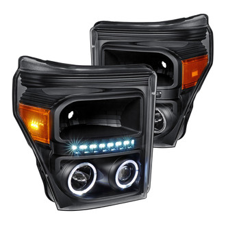 Lumen® - Black Halo Projector Headlights with Parking LEDs
