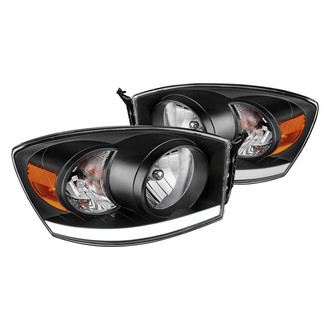 Lumen® - Black LED DRL Bar Headlights