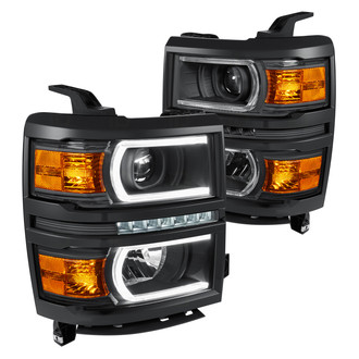 Lumen® - Black DRL Bar Projector Headlights